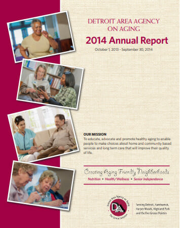 2014 Annual Report for Detroit Area Agency on Aging | Report cover imager