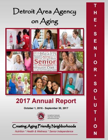 2017 Annual Report for Detroit Area Agency on Aging | Report cover imager