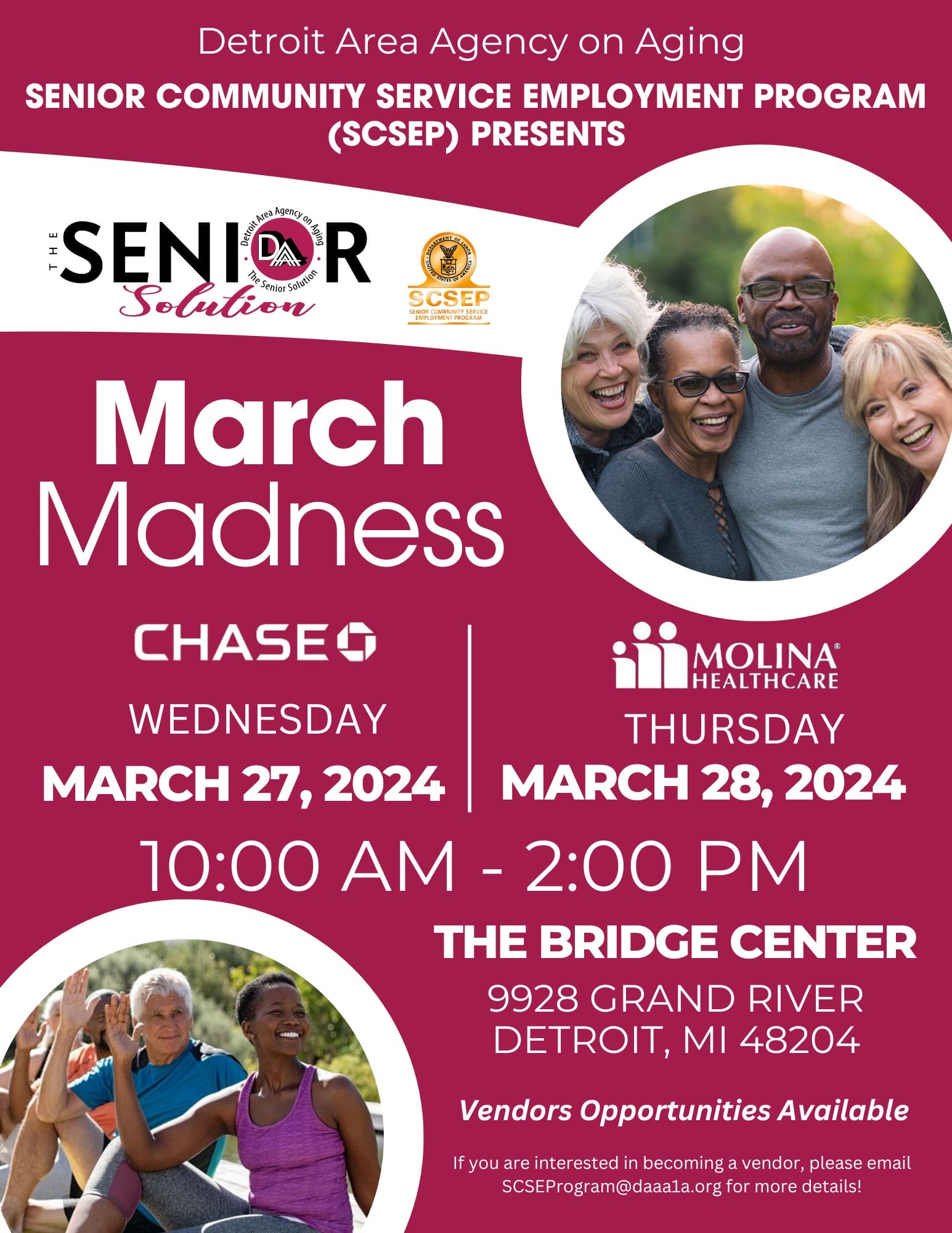 SCSEP March Madness Flyer